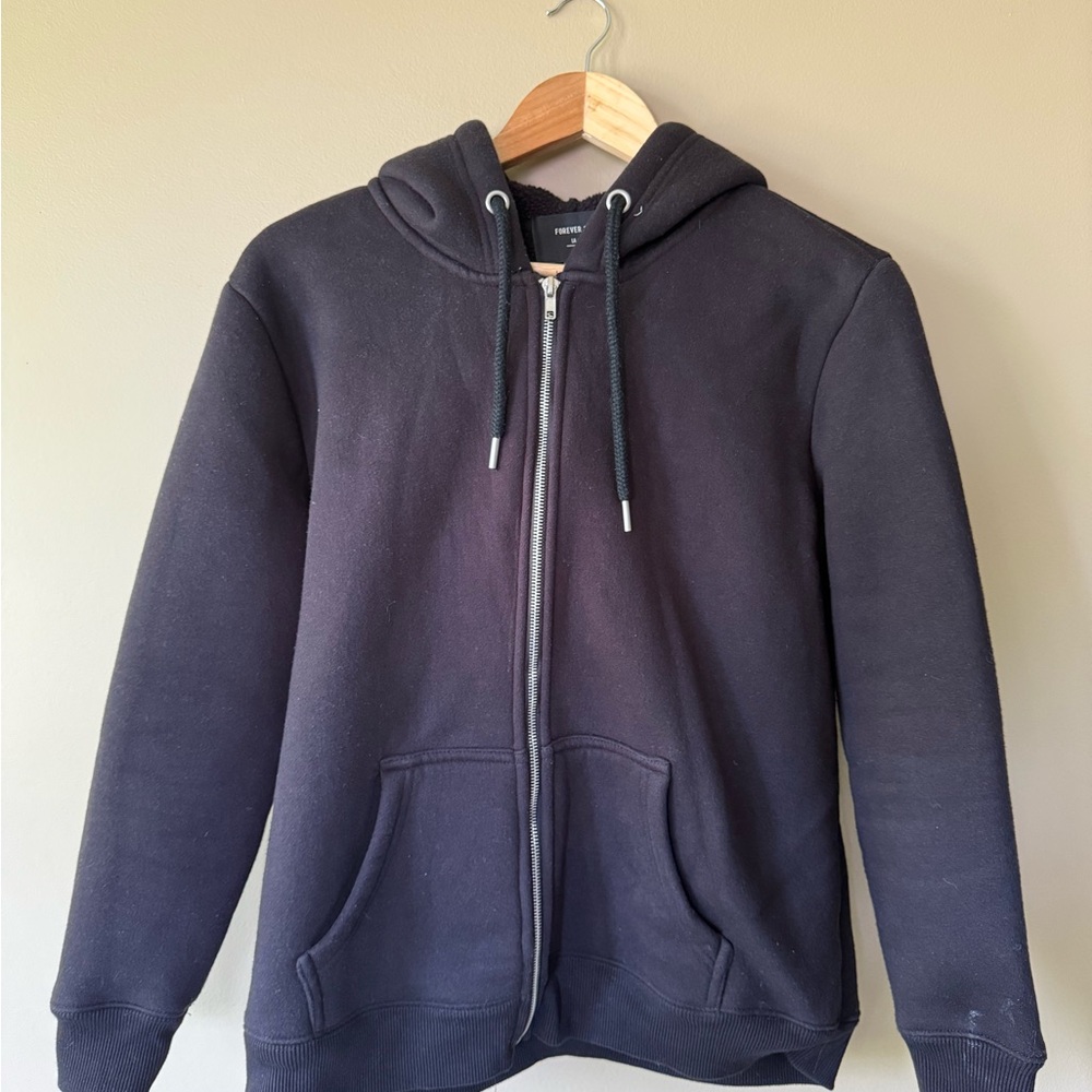 Black Zip-Up Sweater